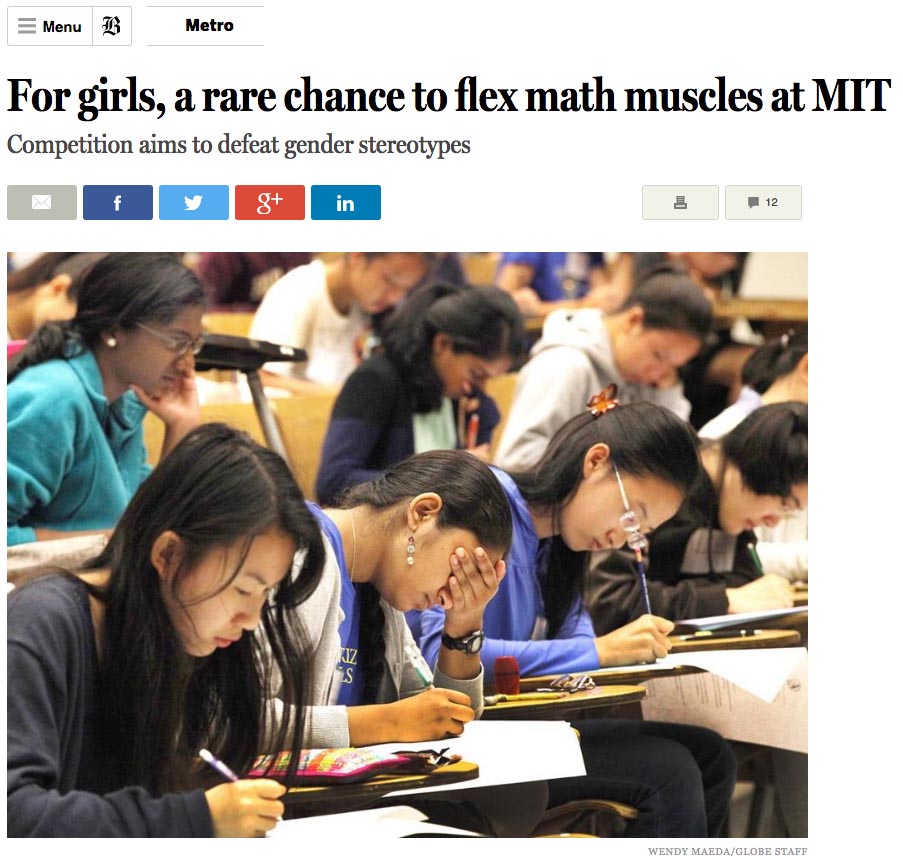 For girls, a rare chance to flex muscles at MIT