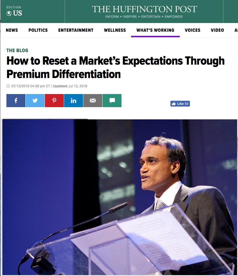 How to Reset a Market’s Expectations Through Premium Differentiation