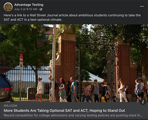 More students are taking optional SAT and ACT, hoping to stand out