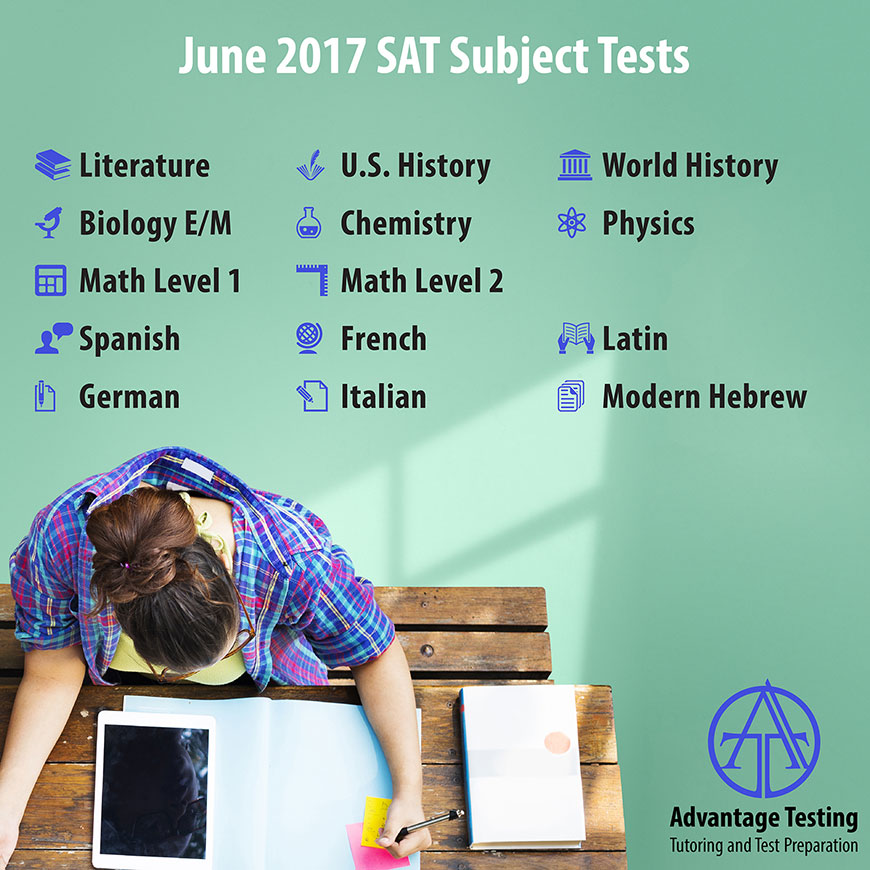 The June SAT Subject Test deadline is approaching—make sure you know which Subject Tests are offered