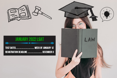 Attention LSAT students: the registration deadline for the LSAT exam offered during the week of January 15, 2022, is this Friday, December 3