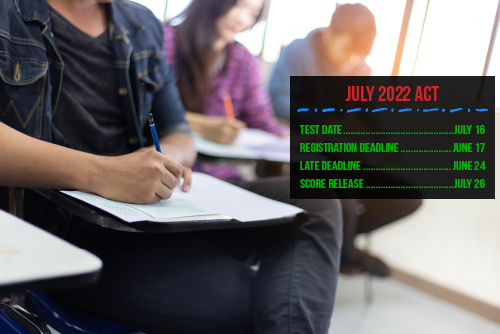 Attention ACT students: the registration deadline for the July 16 paper-and-pencil ACT is this Friday, June 17