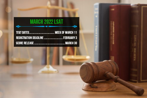Attention LSAT students: the registration deadline for the LSAT exam offered during the week of March 11, 2022, is this Thursday, February 3