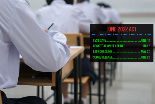 Attention ACT students: the registration deadline for the June 11 paper-and-pencil ACT is this Friday, May 6