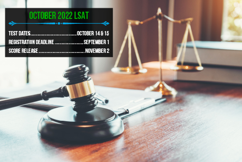 Attention LSAT students: the registration deadline for the LSAT exam offered on October 14 and 15, 2022, is this Thursday, September 1 