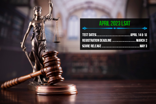 Attention LSAT students: the registration deadline for the LSAT exam offered on April 15 and 15, 2023, is tomorrow Thursday, March 2