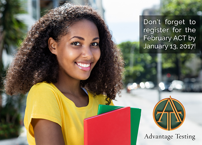 The February ACT deadline is approaching. Register by January 13 (or Jan 20 for late reg)!