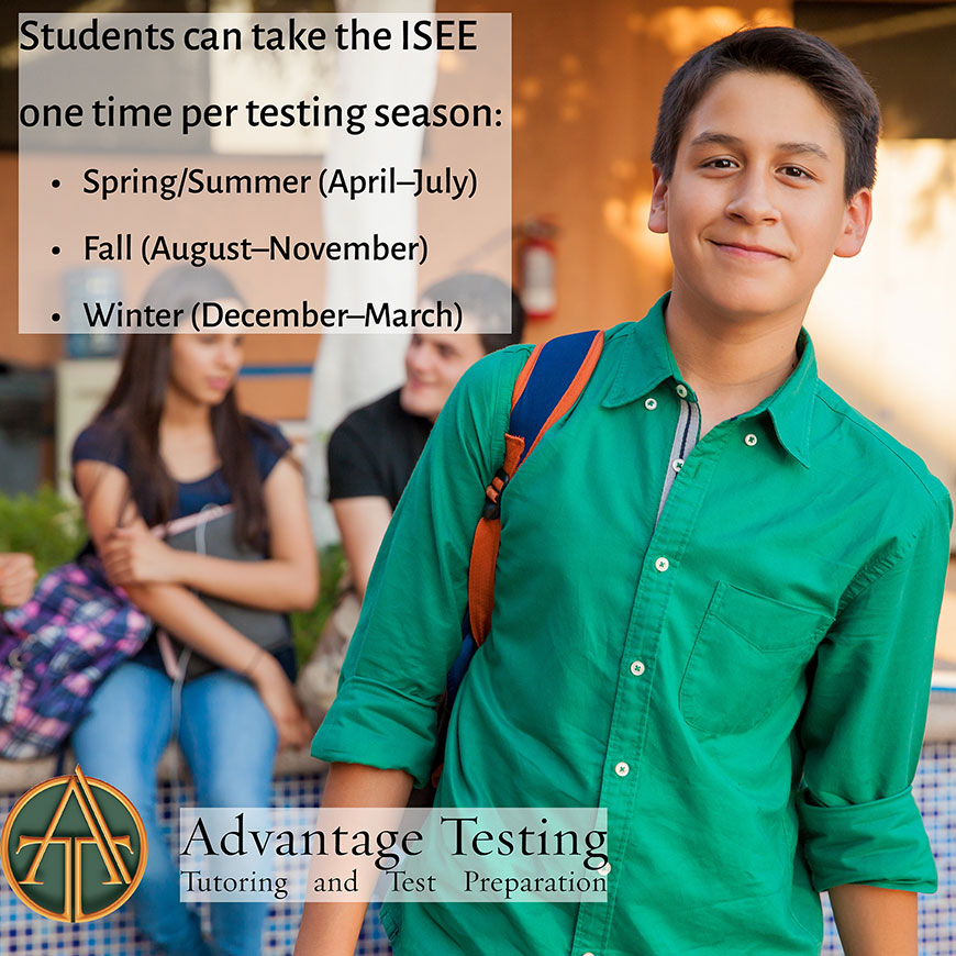 The Spring/Summer ISEE testing season starts April 1