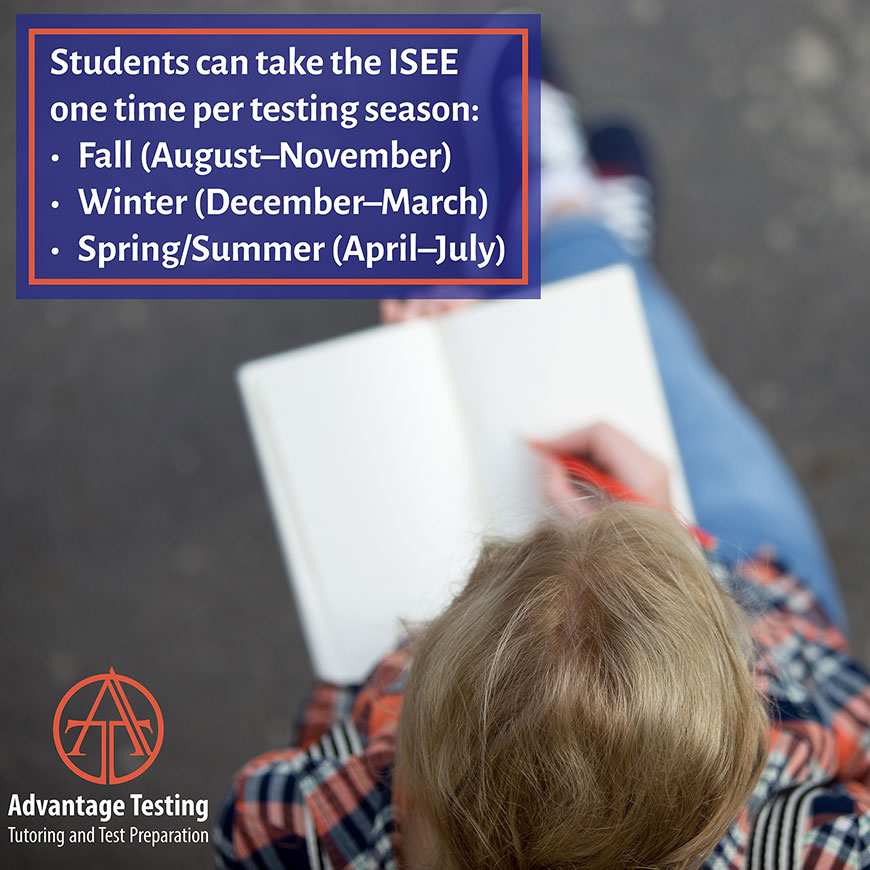 The Fall ISEE testing season starts August 1